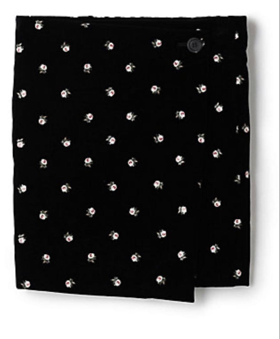 CABaN/キャバン ベロア PETIT ROSEプリントミニスカート　スカート