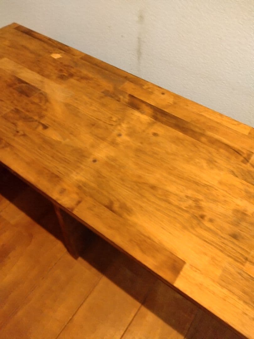 木製　ハンドメイド　オーダー　コの字　ベンチ　水槽台　シェルフ　ワトコオイル