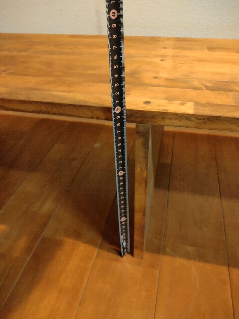 木製　ハンドメイド　オーダー　コの字　ベンチ　水槽台　シェルフ　ワトコオイル