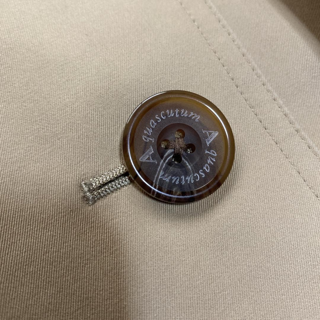 アクアスキュータム トレンチコート キルティングライナー ベージュ 7