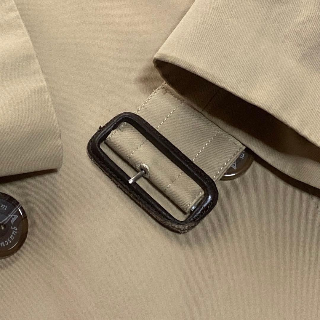 アクアスキュータム トレンチコート キルティングライナー ベージュ 7