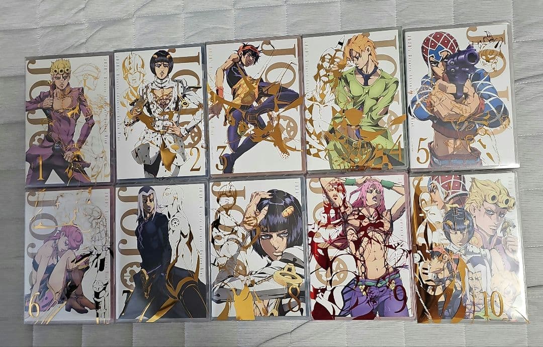 ジョジョの奇妙な冒険黄金の風 Vol.1～10初回仕様版Blu-ray全巻+特典