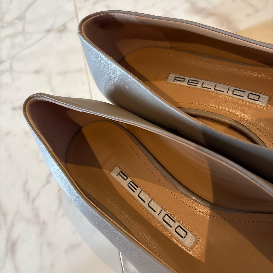 PELLICO スクエアトゥ フラットシューズ　美品！