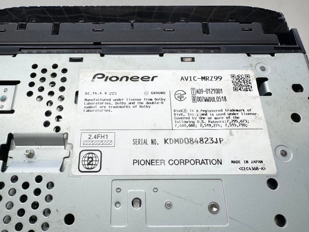 タッチパネル新品 AVIC-MRZ99 新品ファン カロッツェリア パイオニア