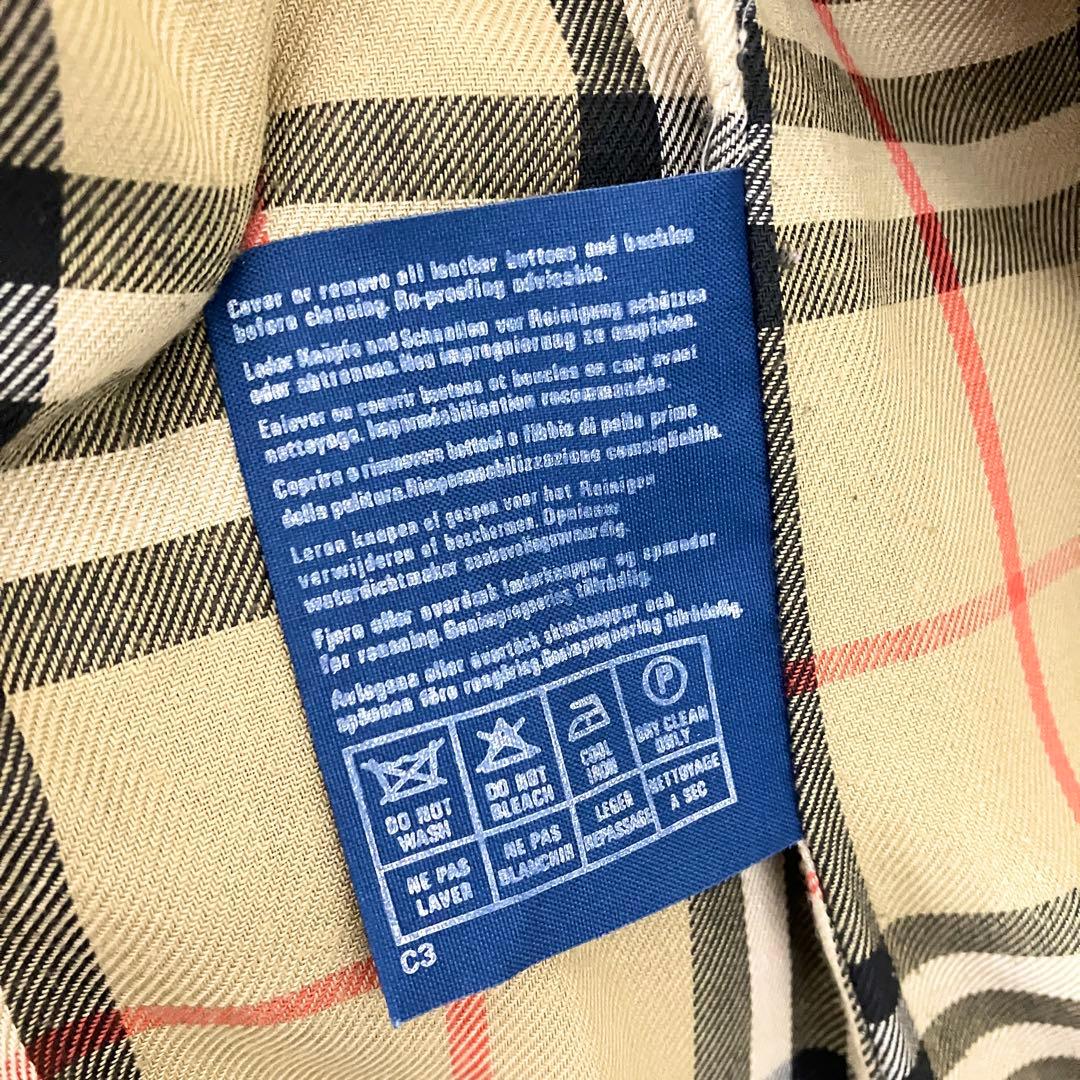 バーバリー トレンチコート ダブル ベルト 8 EXL M レッド ノバチェック