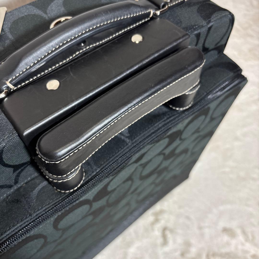 【希少】極美品 コーチ キャリーケース スーツケース ブラック　 F77180