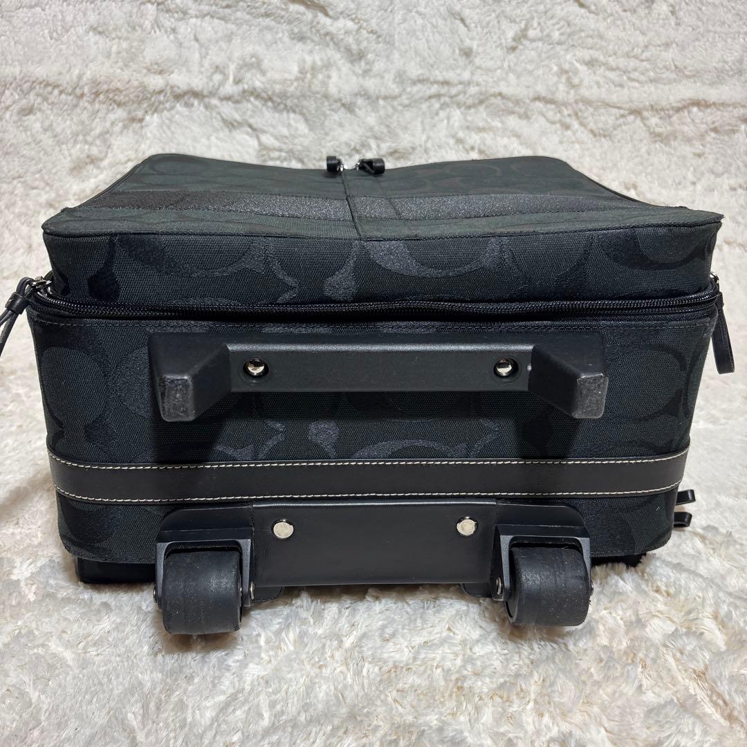 【希少】極美品 コーチ キャリーケース スーツケース ブラック　 F77180