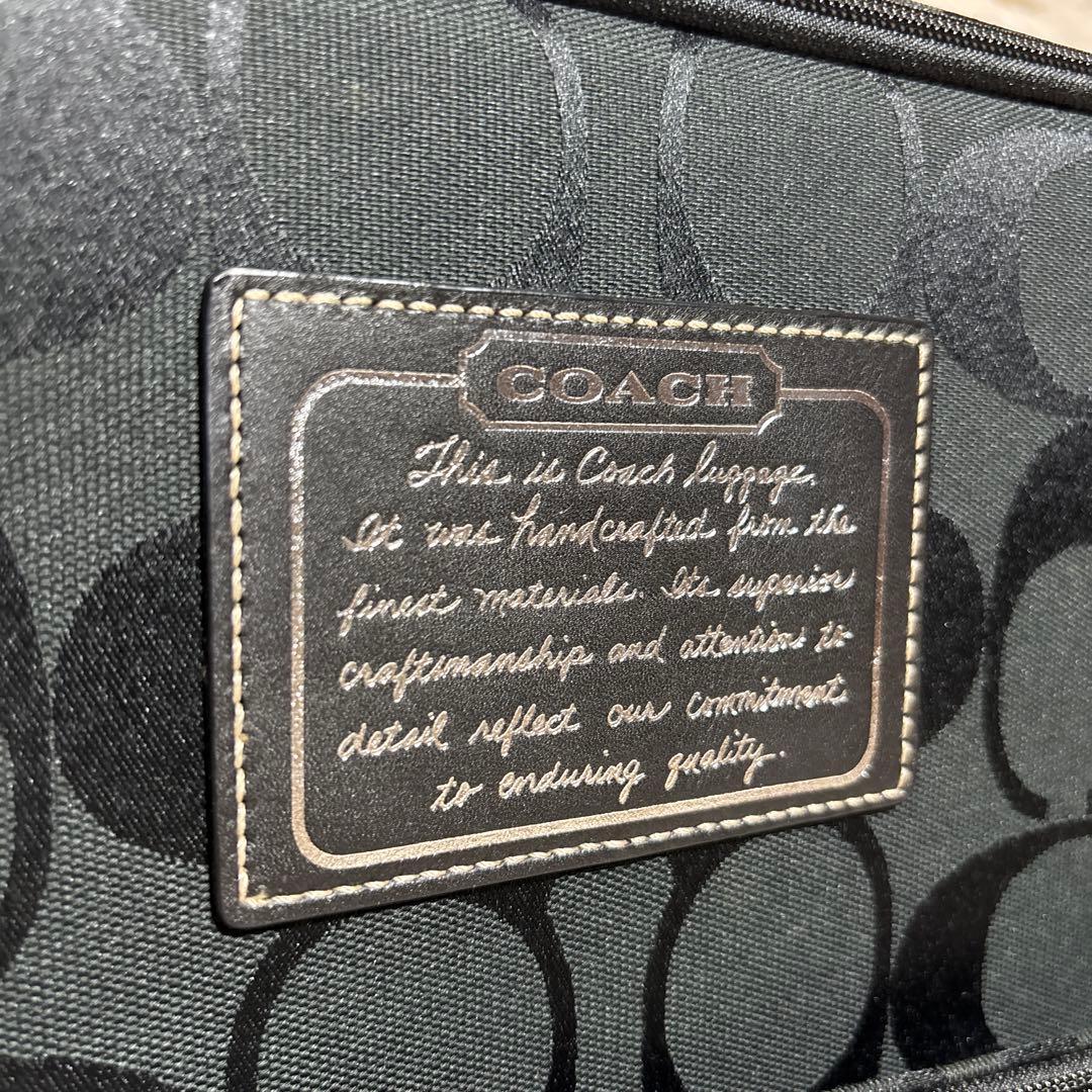 【希少】極美品 コーチ キャリーケース スーツケース ブラック　 F77180