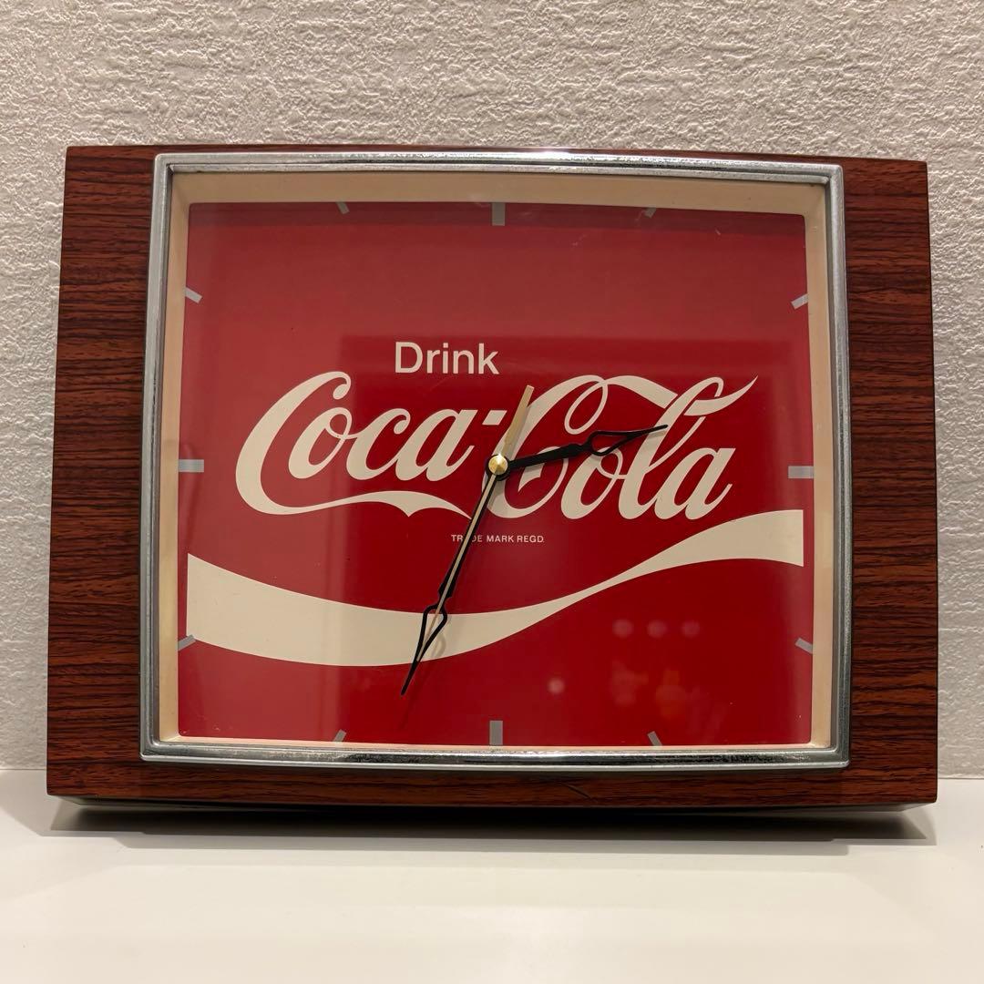 ✴︎昭和レトロ✴︎【CocaColaコカコーラ】時計　動作確認済