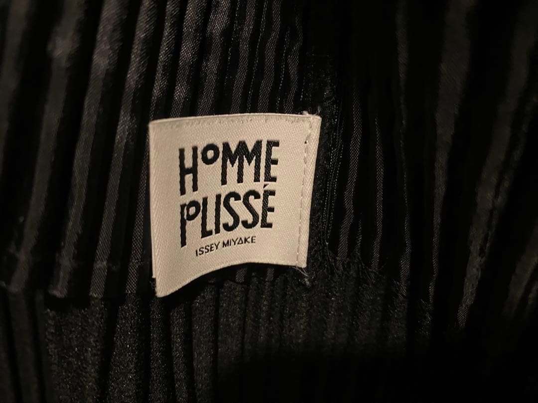 homme plisse issey miyake ノーカラーダブルジャケット