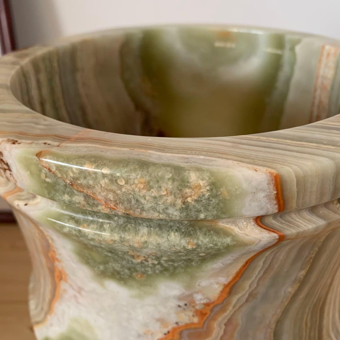 大理石　傘立て　オニキス　瑪瑙