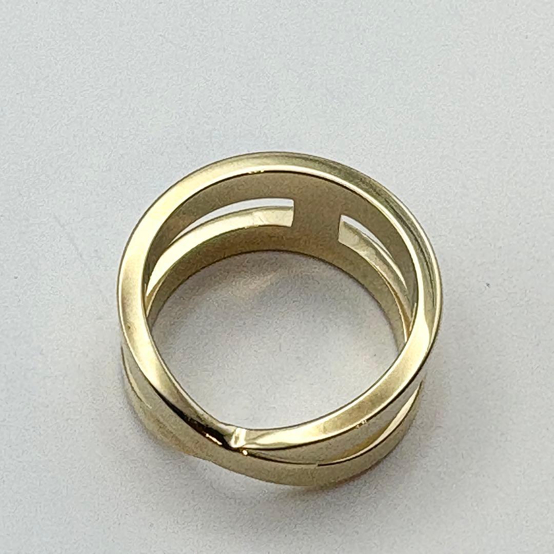 【美品・箱付】HERMES エルメス スカーフリング ゴールド Hロゴ 正規品