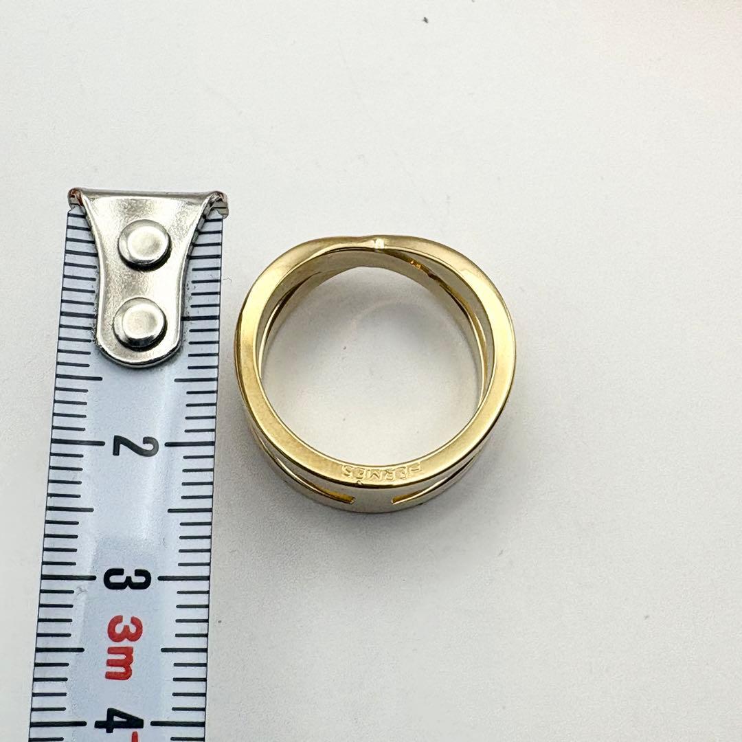 【美品・箱付】HERMES エルメス スカーフリング ゴールド Hロゴ 正規品