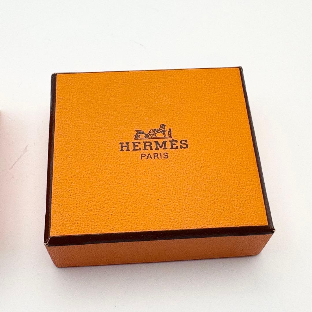 【美品・箱付】HERMES エルメス スカーフリング ゴールド Hロゴ 正規品