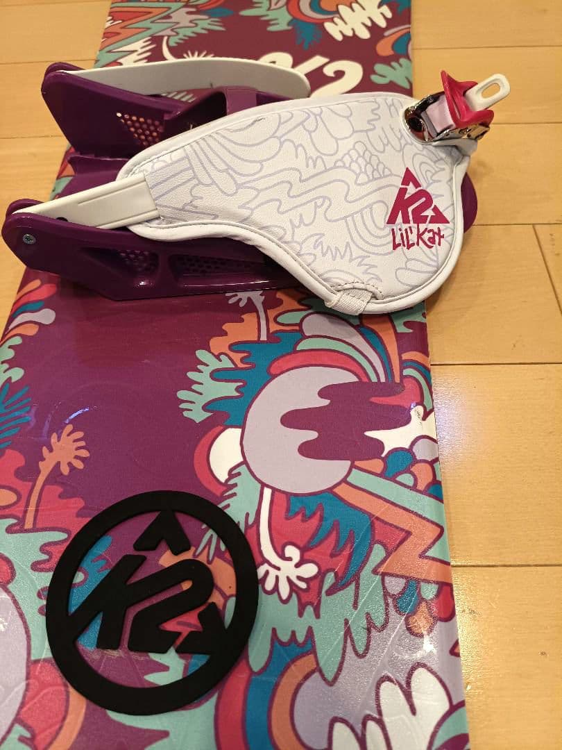 ✩K2 スノーボード 120 ブーツ 3点セット✩デッキパッド　リーシュコード付