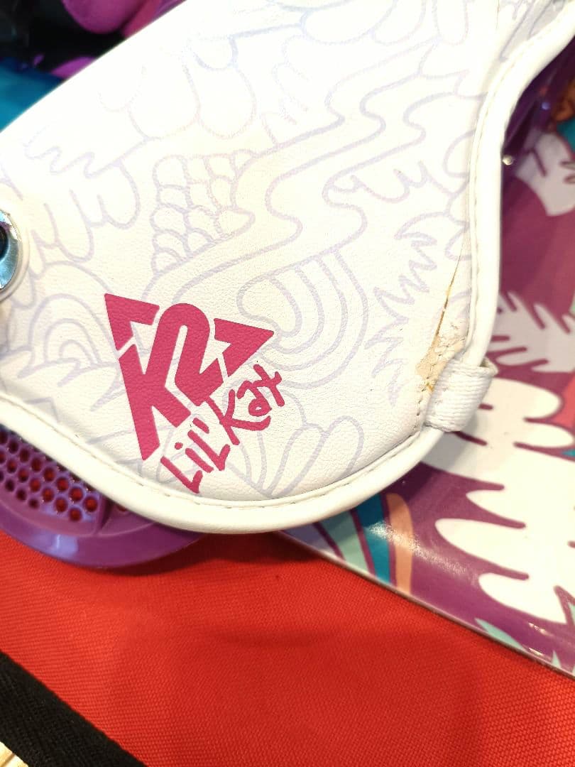 ✩K2 スノーボード 120 ブーツ 3点セット✩デッキパッド　リーシュコード付