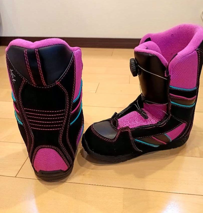 ✩K2 スノーボード 120 ブーツ 3点セット✩デッキパッド　リーシュコード付