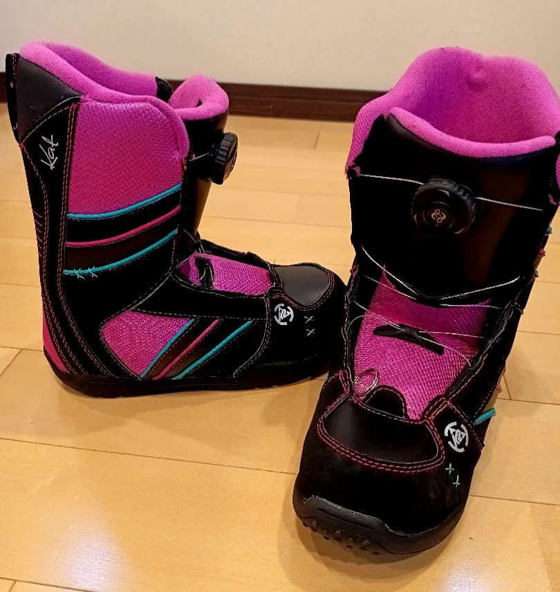 ✩K2 スノーボード 120 ブーツ 3点セット✩デッキパッド　リーシュコード付