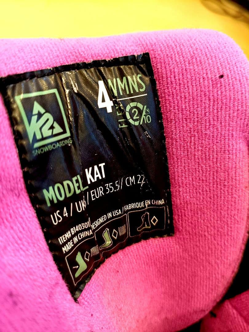 ✩K2 スノーボード 120 ブーツ 3点セット✩デッキパッド　リーシュコード付