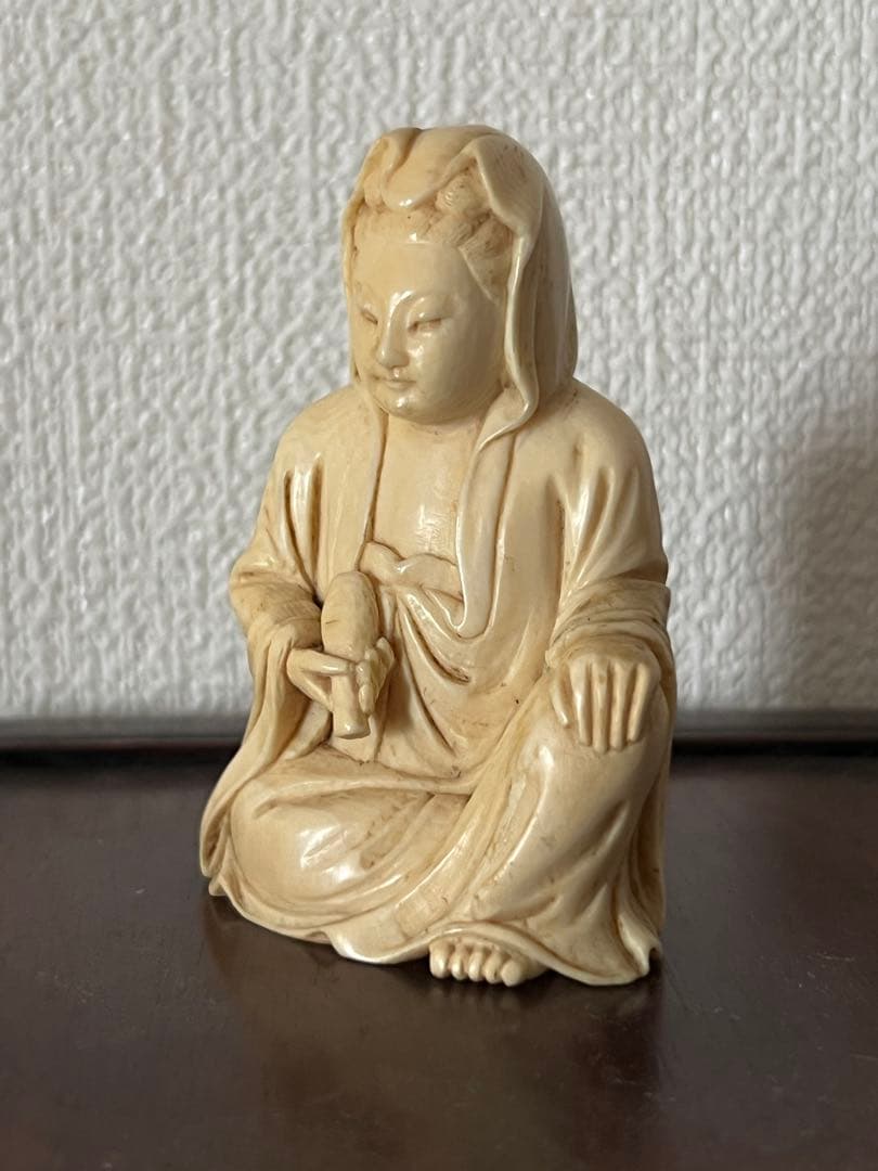 古美術　彫刻　観音様/H--0077