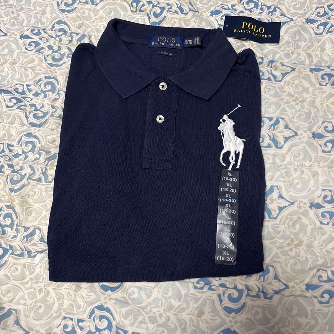 Polo Ralph Lauren ビッグポニーメンズポロシャツ XL ネイビー