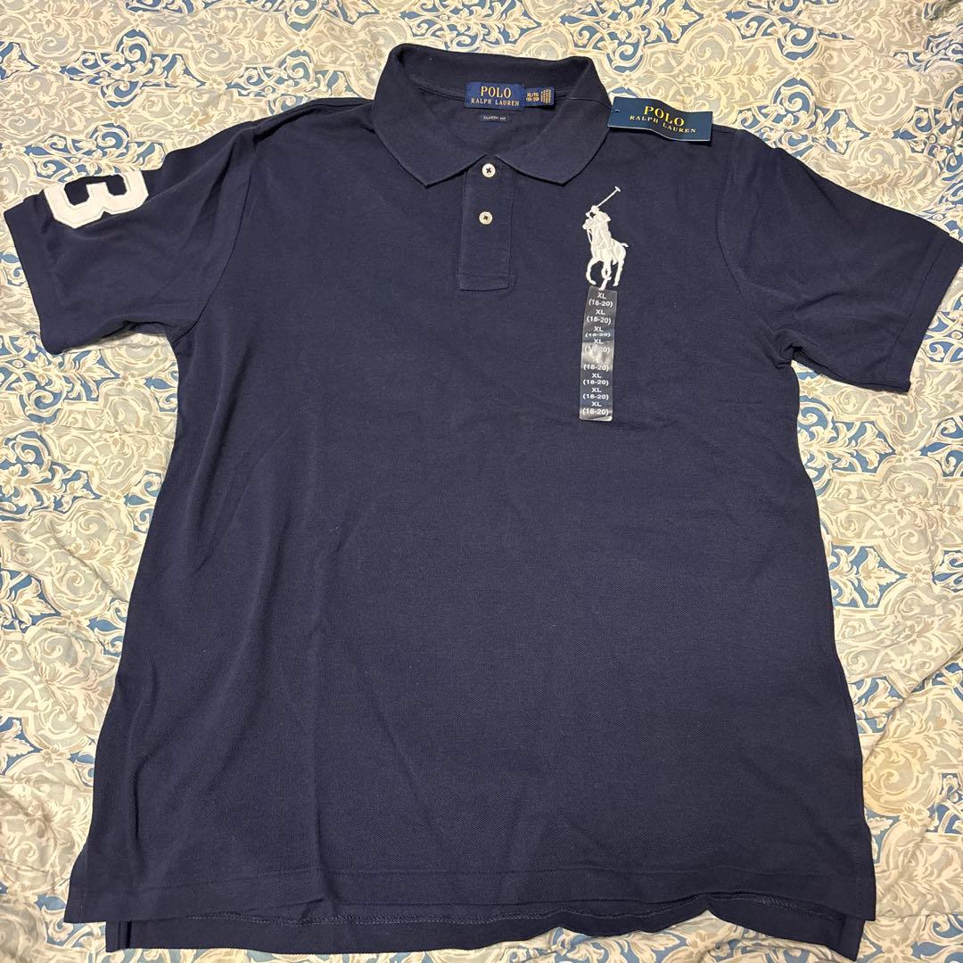 Polo Ralph Lauren ビッグポニーメンズポロシャツ XL ネイビー