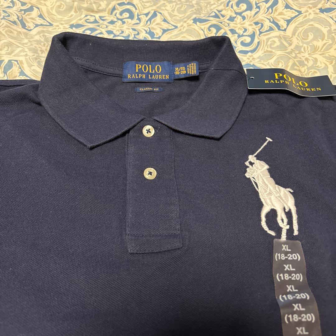 Polo Ralph Lauren ビッグポニーメンズポロシャツ XL ネイビー