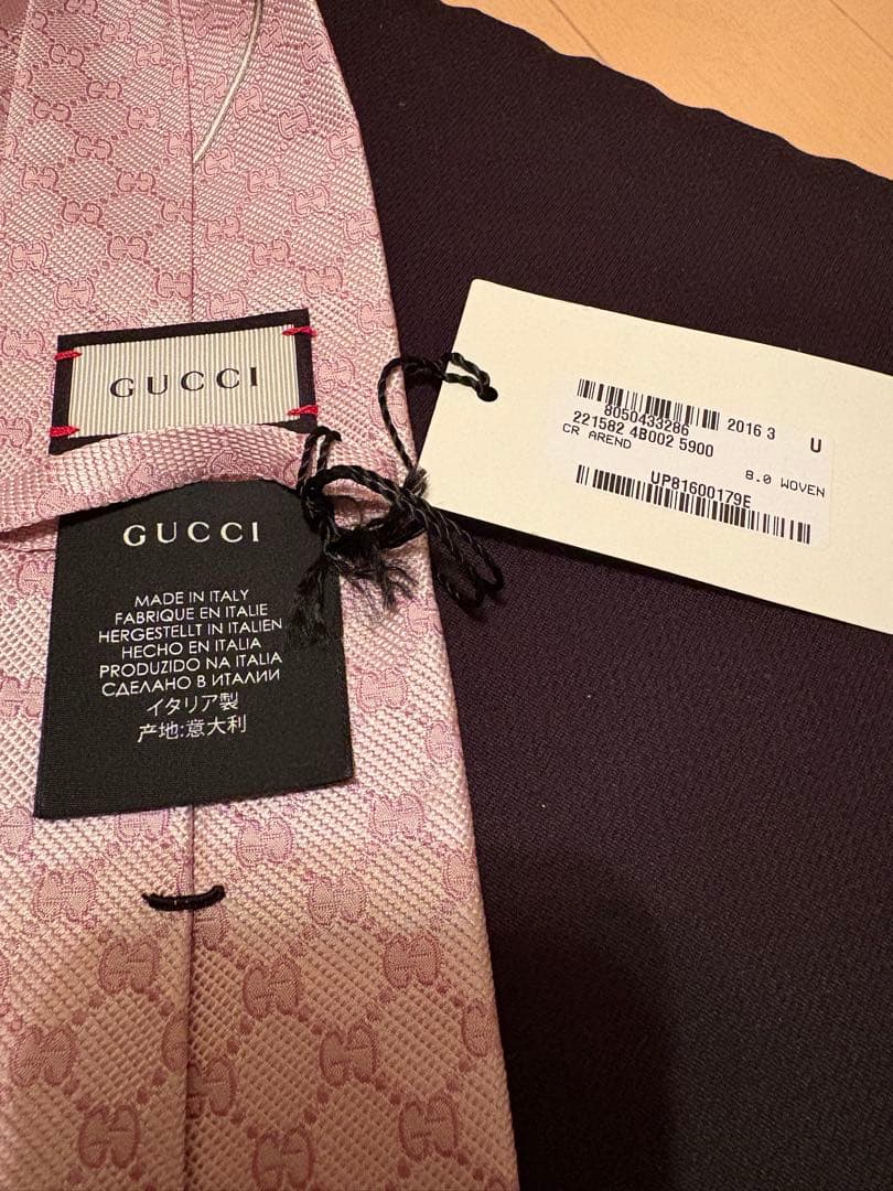 【新品タグ付き】GUCCI ネクタイ GGパターン