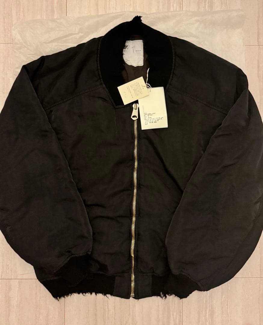 25aw ANCELLM FADED BOMBER JACKET(ブラック)