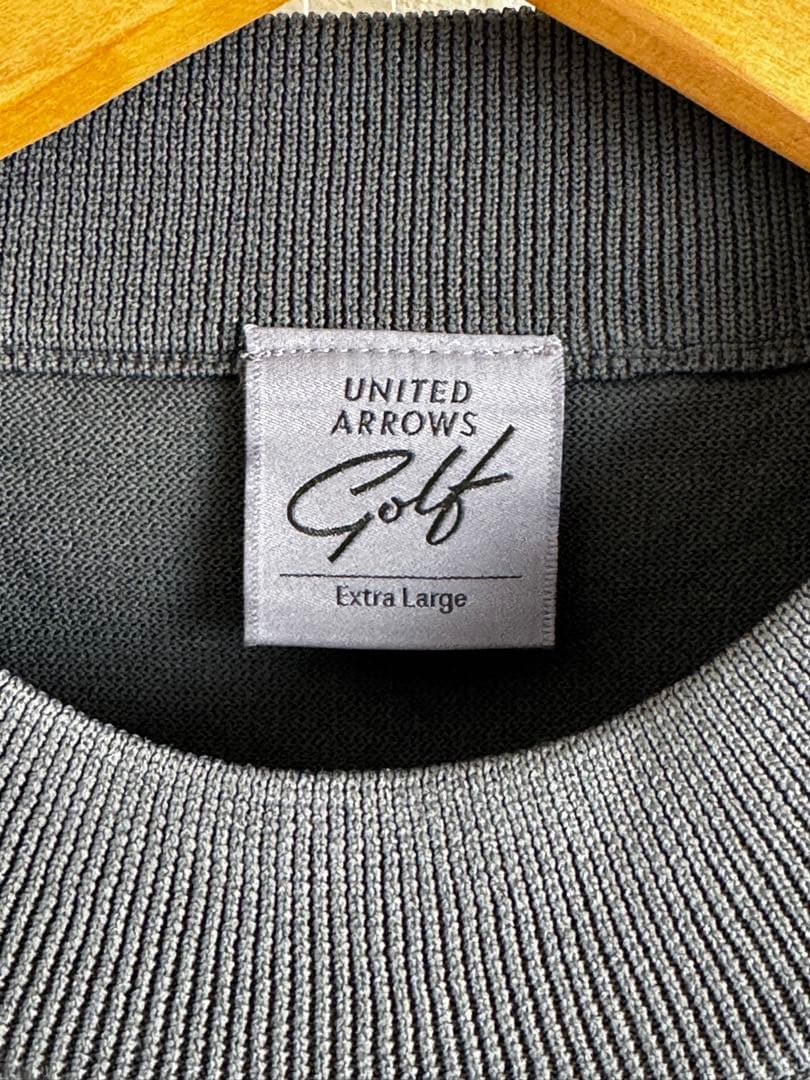 UNITED ARROWS GOLF メンズ プレーティング モックネック