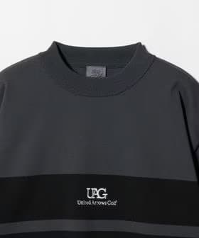 UNITED ARROWS GOLF メンズ プレーティング モックネック