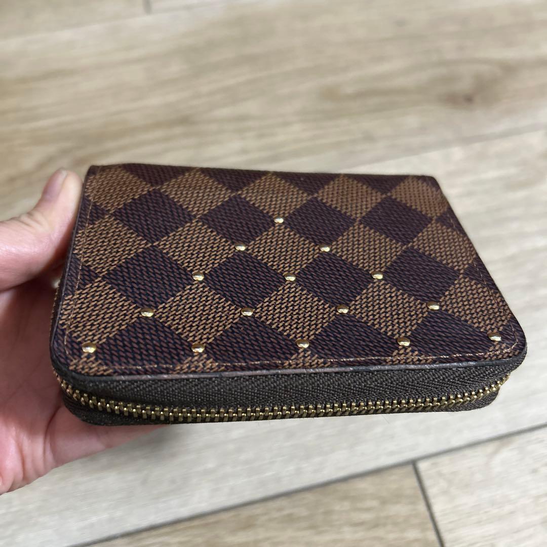 ルイヴィトン ダミエ パース スタッズ 限定 ローズバレリーヌ