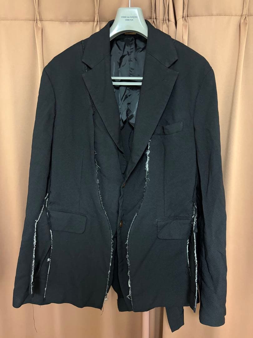 t*1様 ポリエステル縮絨(製品染加工) 断ち切りジャケット