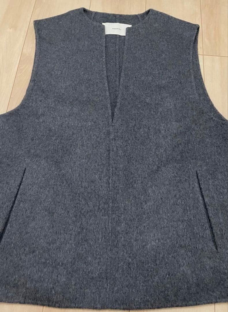 m*.様 TODAYFULトゥデイフル　キーネックウールベスト