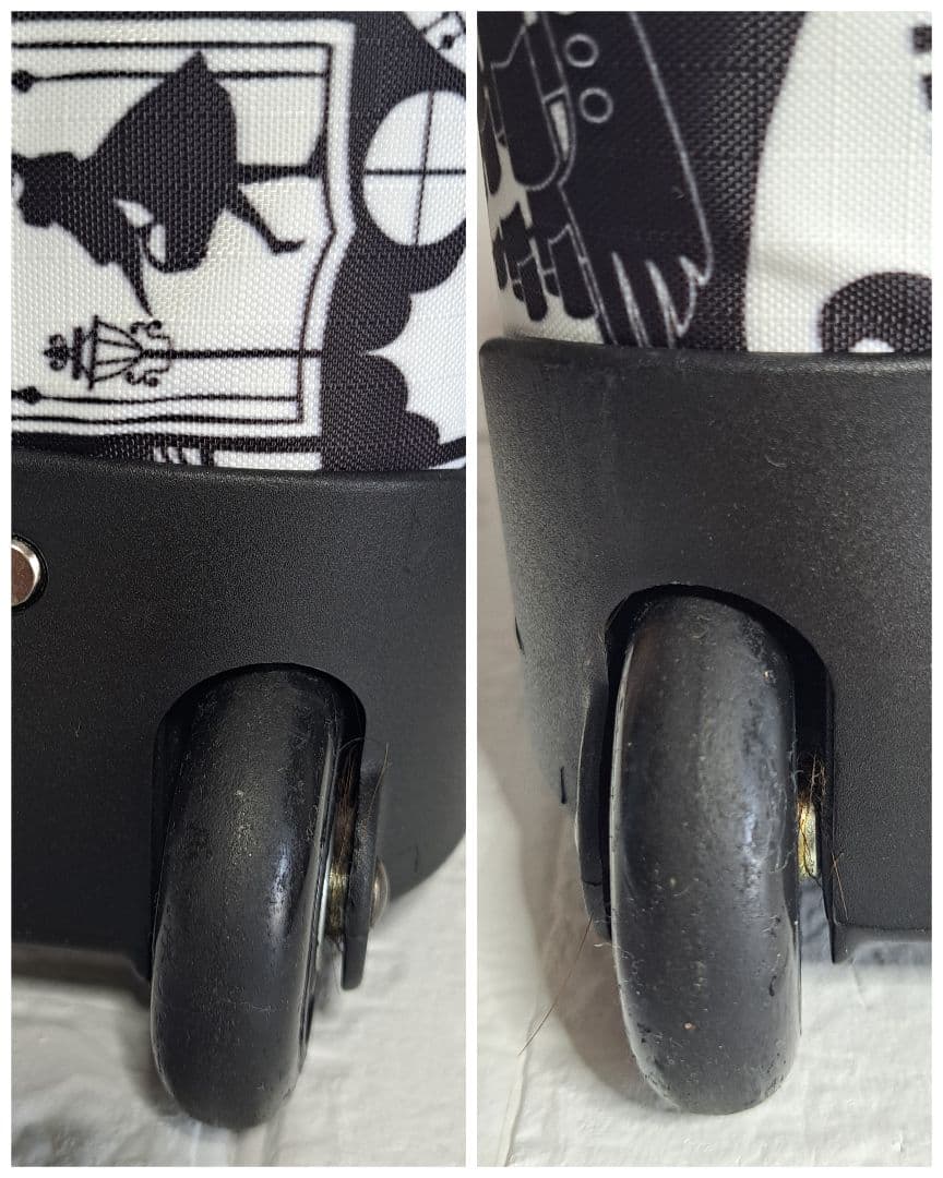 LeSportsac レスポートサック キャリーバッグ キャスター付き黒白 旅行