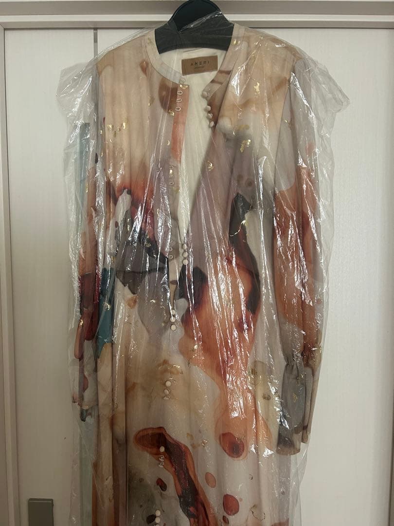 AMERI ロングドレス 抽象模様