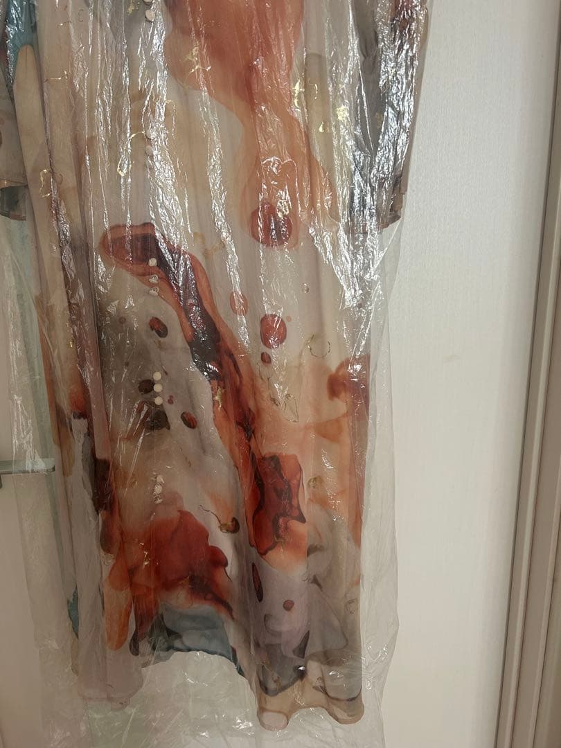 AMERI ロングドレス 抽象模様