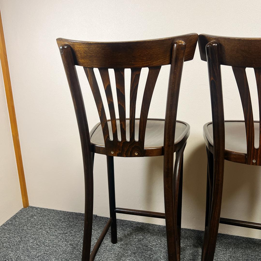希少　ベントウッドチェア カウンターチェア アンティーク 曲木椅子 北欧