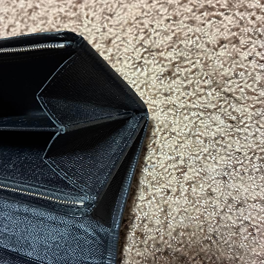 ルイヴィトン LOUIS VUITTON エピ 黒 三つ折り財布 ブラック