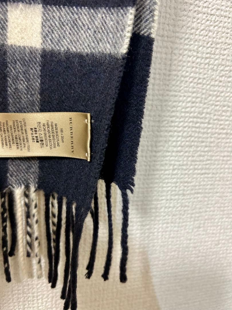 バーバリー カシミヤマフラー