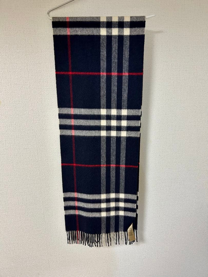 バーバリー カシミヤマフラー