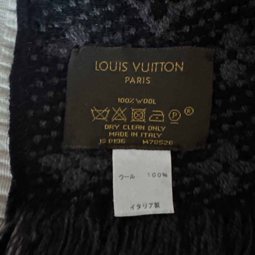 ルイヴィトン マフラー モノグラム クラシック アントラシット ダークグレー