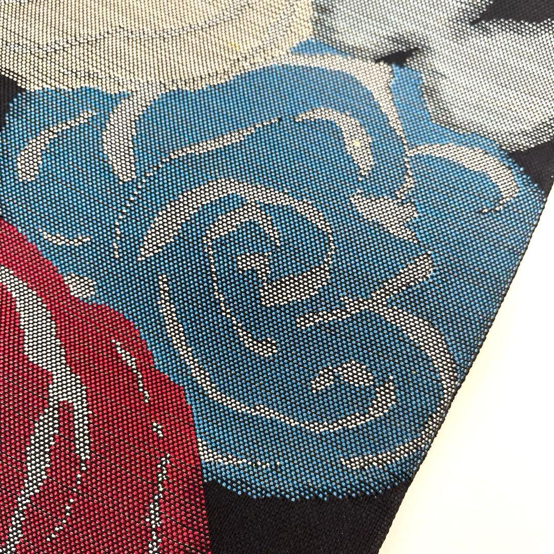 ちゃめいくまです❣️ 【着物と帯 時流】N25566s◆正絹 八寸名古屋帯◆