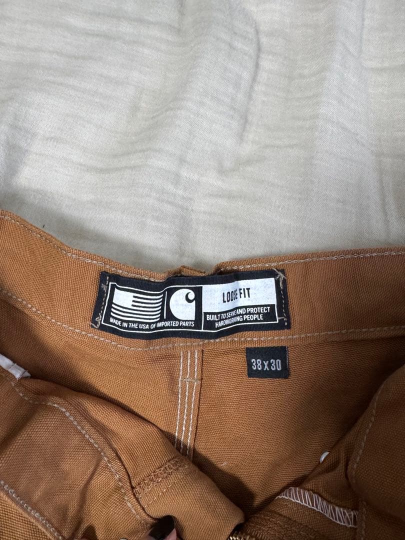 Carhartt ロングフィット ワークパンツ 38x30 ブラウン