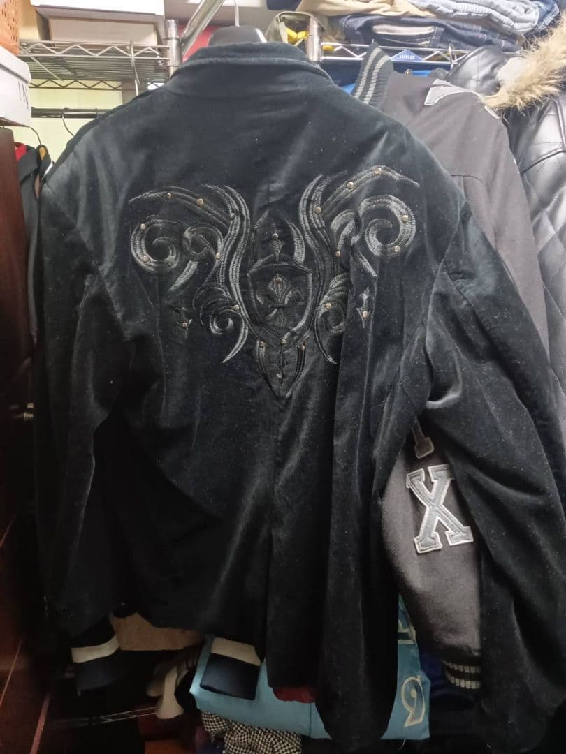 定価18万Affliction×FRANKY MAXベロアテーラードジャケット