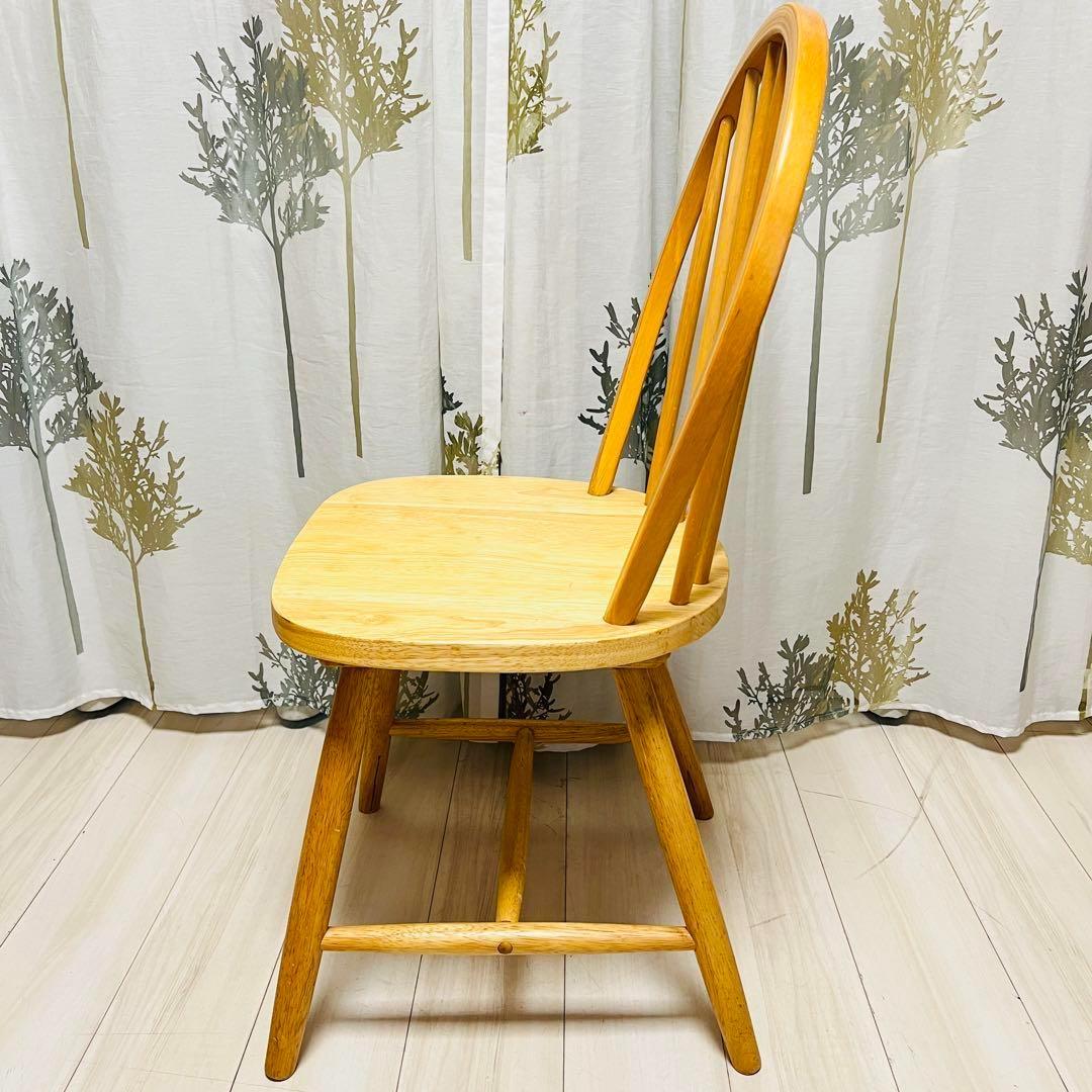 ウィンザーチェア　ラバーウッド　木製ダイニングチェア