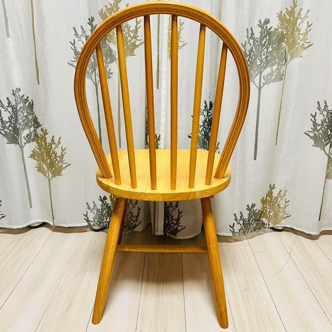 ウィンザーチェア　ラバーウッド　木製ダイニングチェア