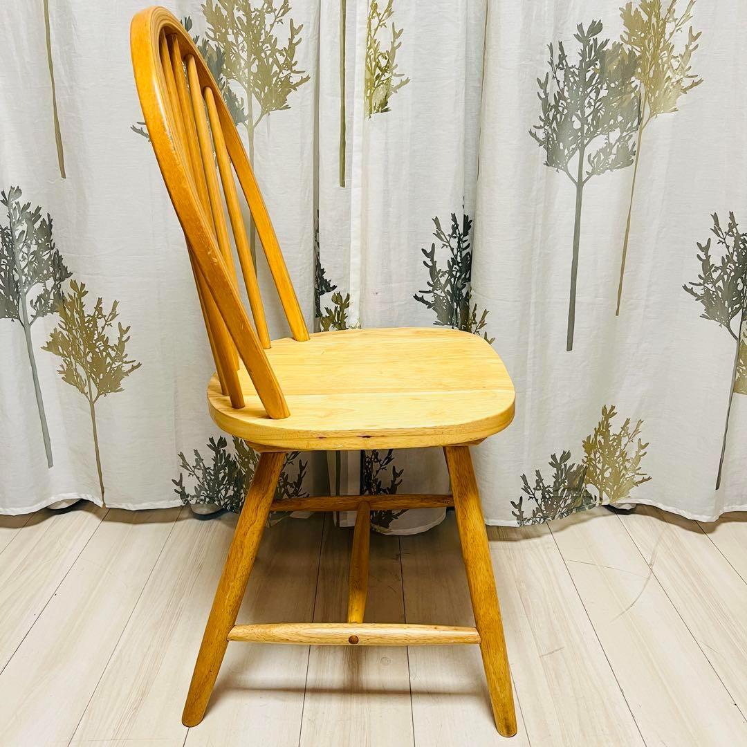 ウィンザーチェア　ラバーウッド　木製ダイニングチェア