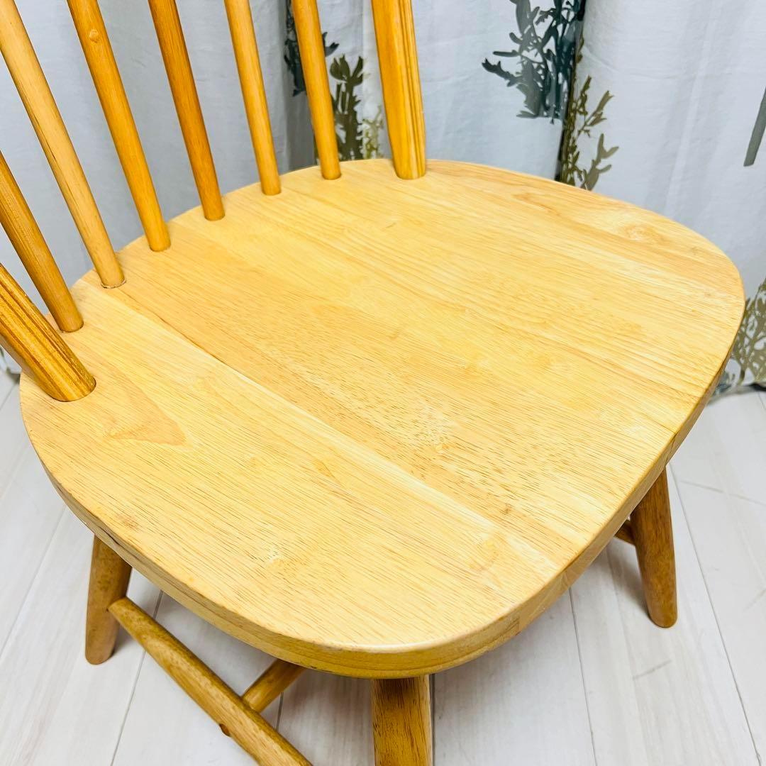 ウィンザーチェア　ラバーウッド　木製ダイニングチェア