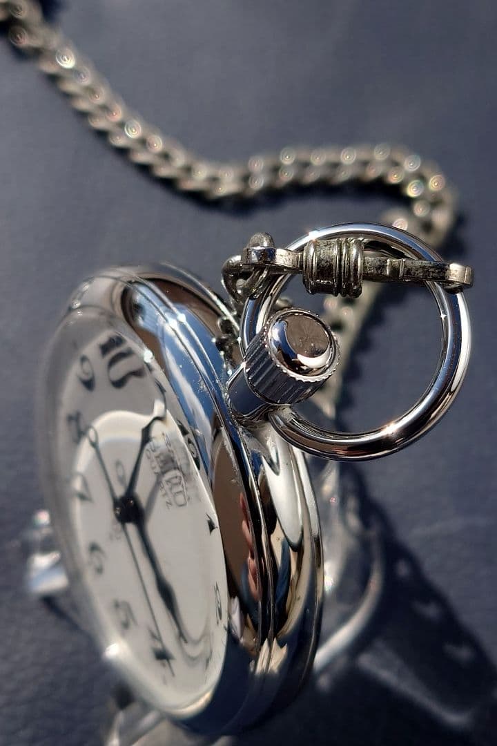 【稼働】上越新幹線開業記念 刻印あり セイコー SEIKO 鉄道時計 懐中時計